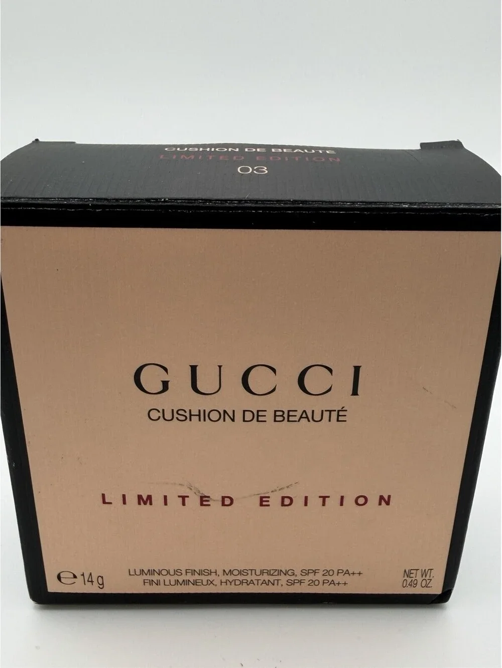 Gucci Cushion de Beauté Limited Edition Cushion Foundation 03 NIB SPF20 PA++